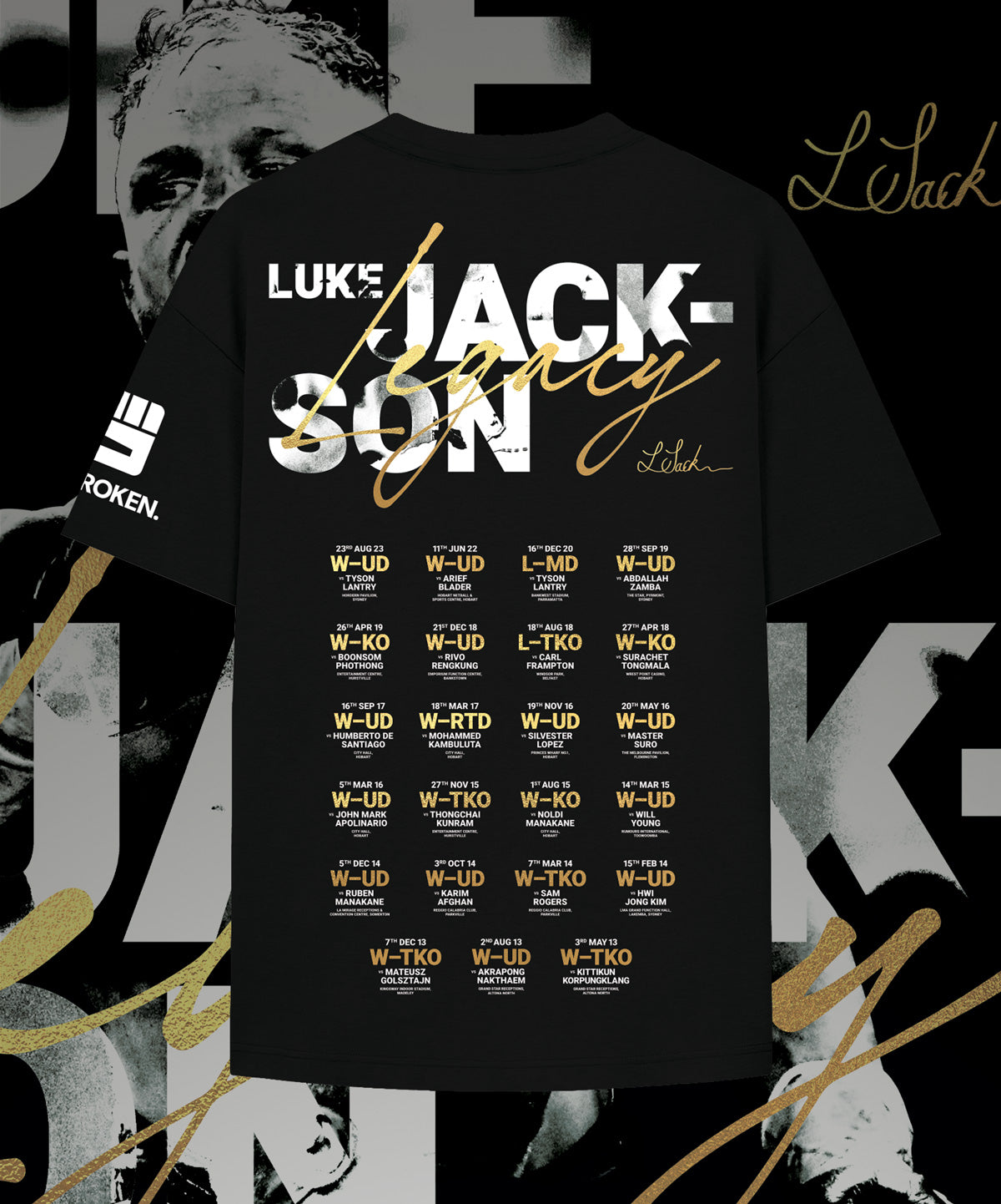 LUKE JACKSON LEGACY Classic Tee in Black