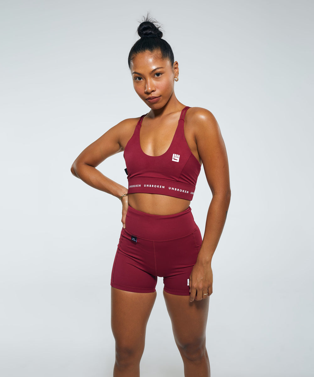 STRONGER Sports Bra in Berry – UNBROKEN