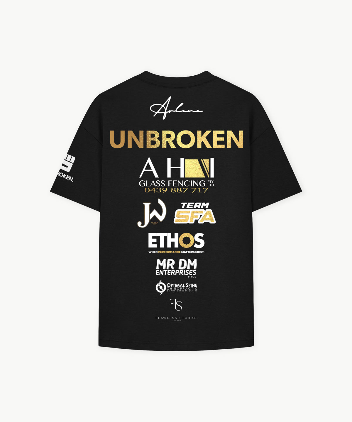 ARLENE BLENCOWE x UNBROKEN Classic Tee in Black