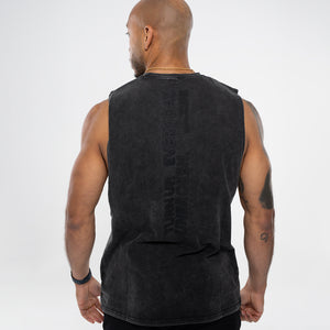 EVERY DAY Muscle Tank in Black Wash