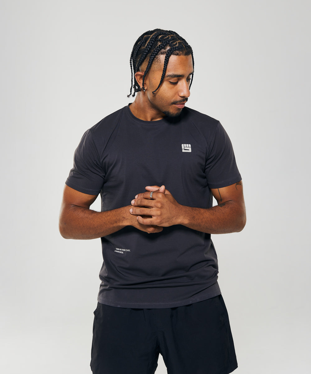 FEINT Performance Tee in Charcoal