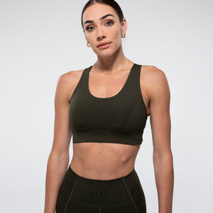 FIERCE Sports Bra in Olive