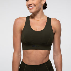 FIERCE Sports Bra in Olive