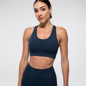 FIERCE Sports Bra in Steel Blue