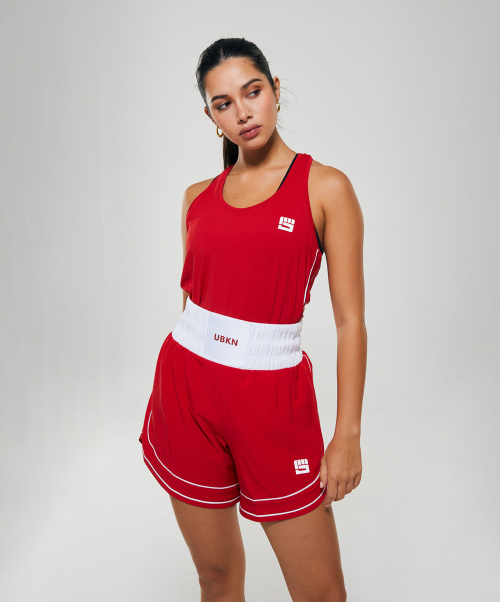 LEGACY 6 in. Mid Boxing Short in Competition Red