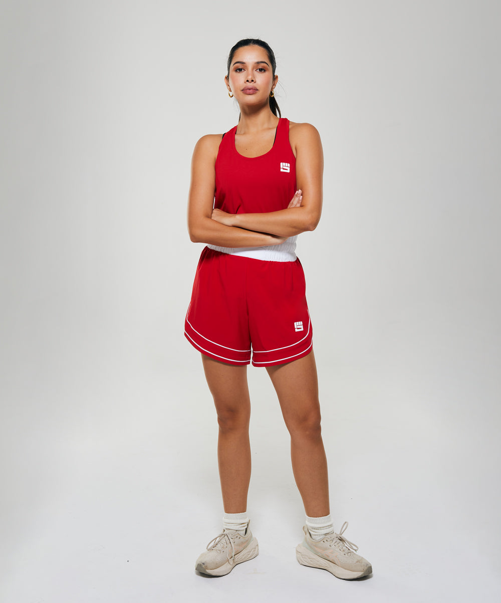 LEGACY 6 in. Mid Boxing Short in Competition Red