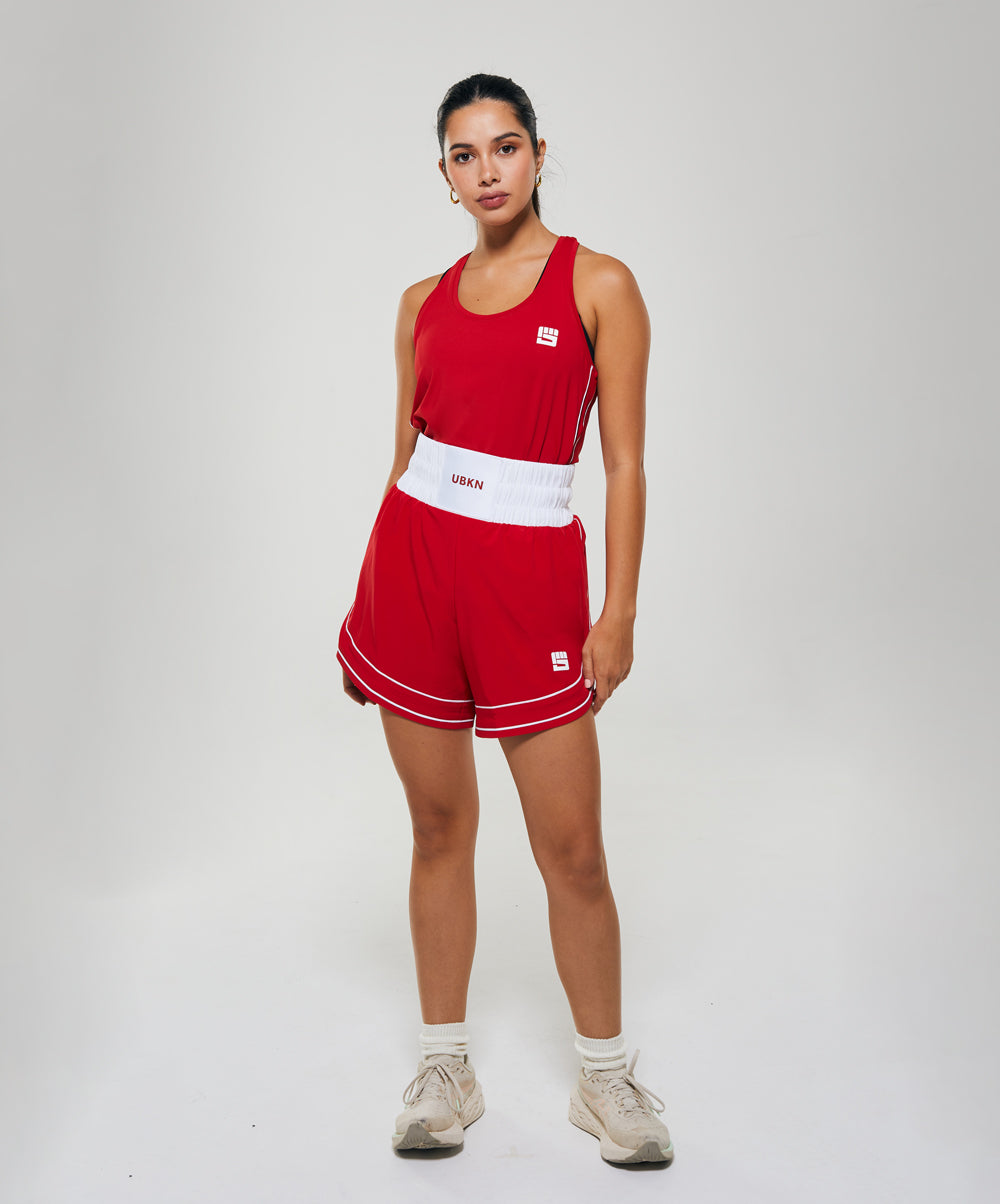 LEGACY 6 in. Mid Boxing Short in Competition Red