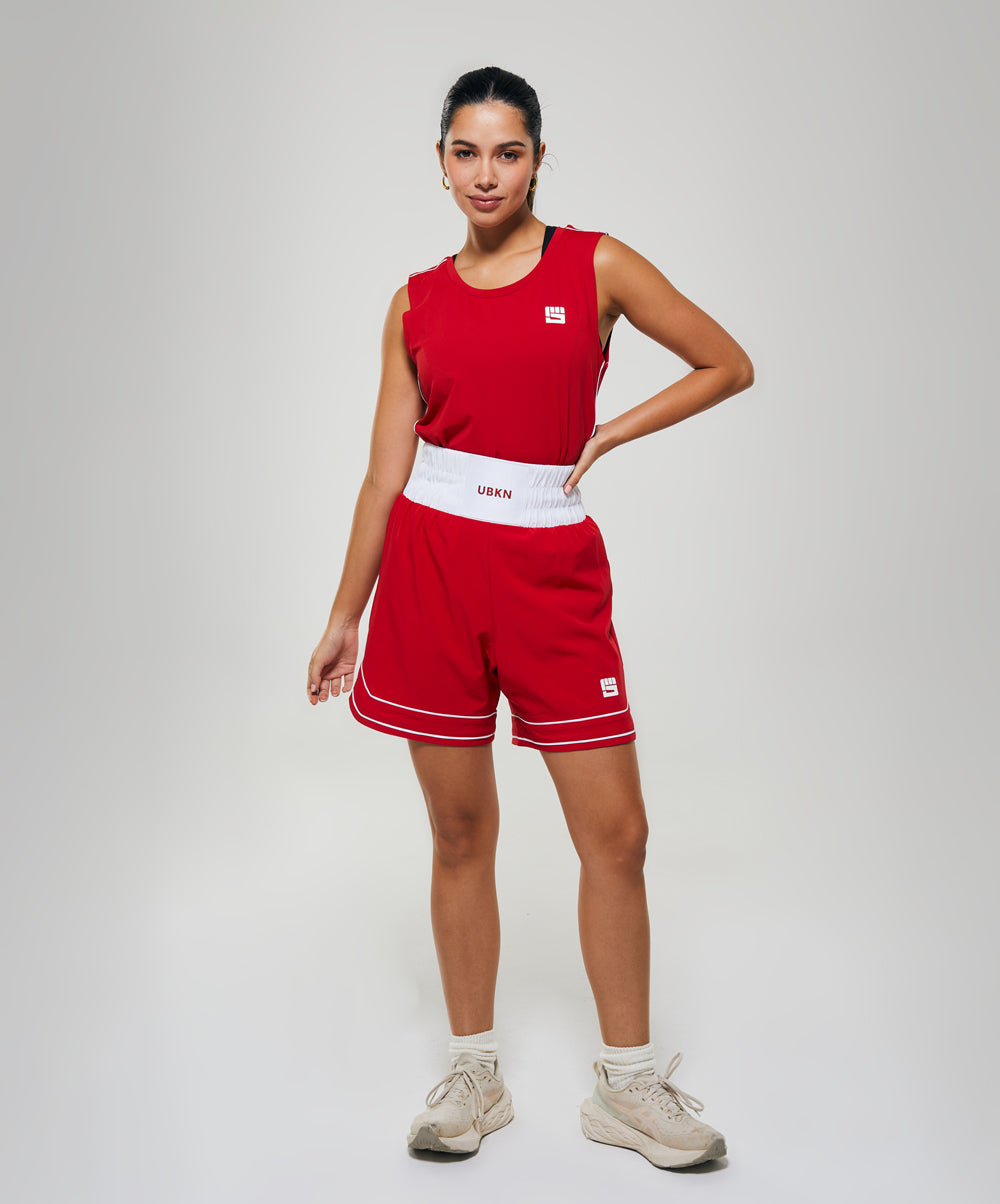 LEGACY 7 in. Boxing Short in Competition Red