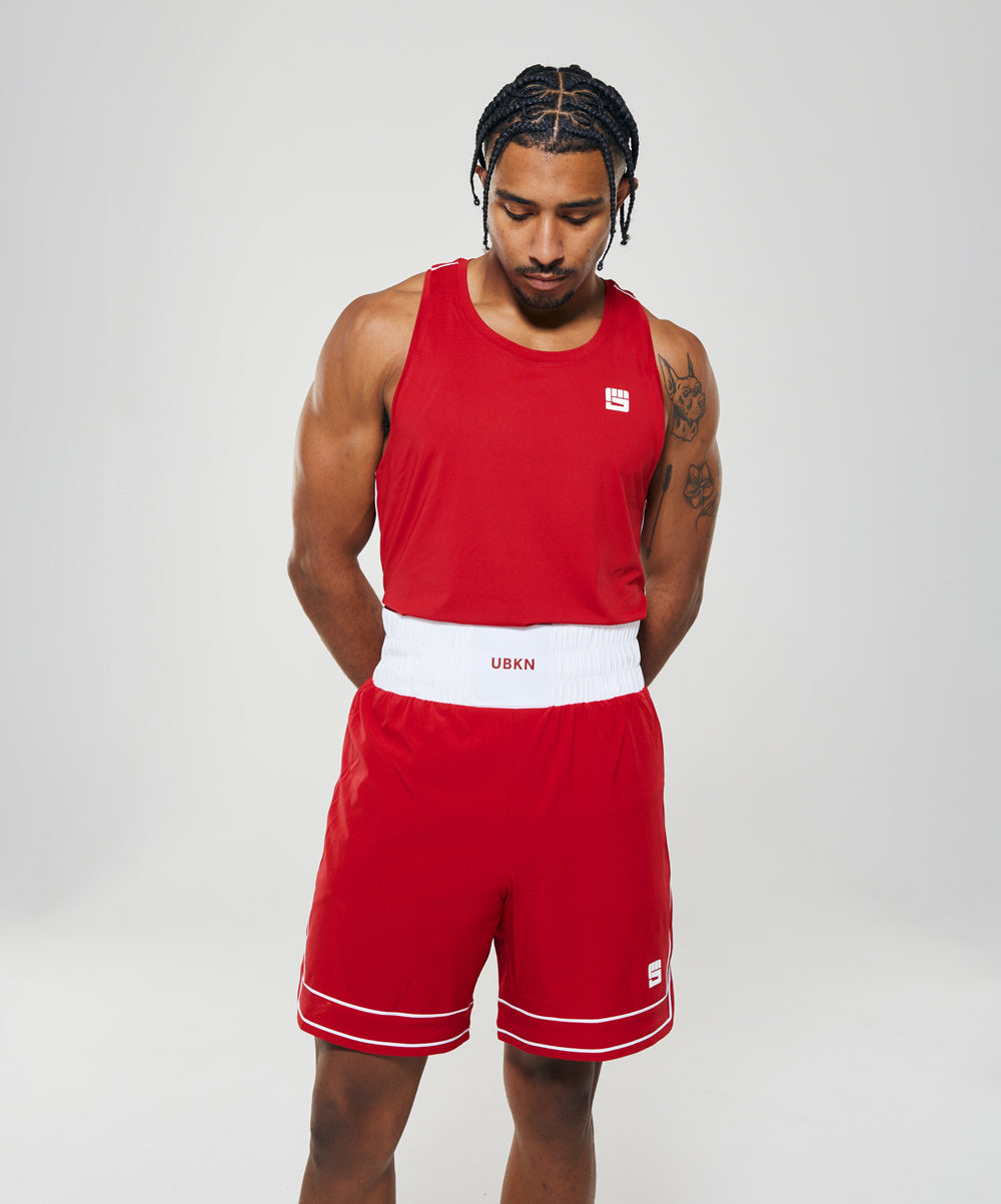 LEGACY 8 in. Boxing Short in Competition Red