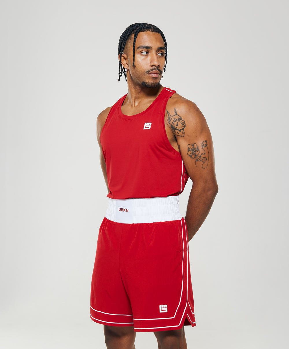 LEGACY 8 in. Boxing Short in Competition Red