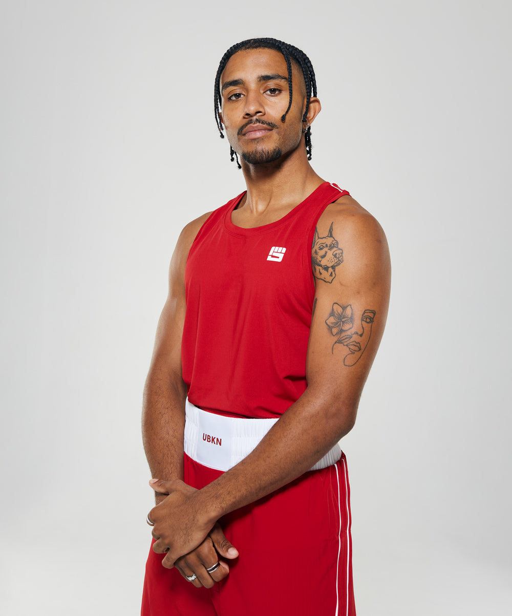 LEGACY Boxing Singlet in Competition Red