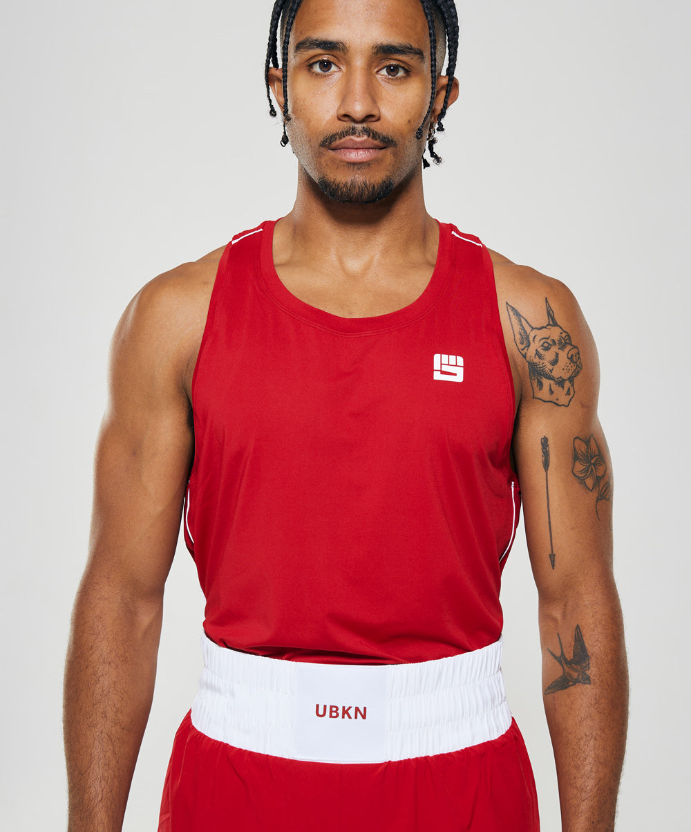 LEGACY Boxing Singlet in Competition Red