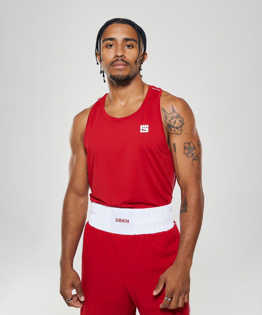 LEGACY Boxing Singlet in Competition Red