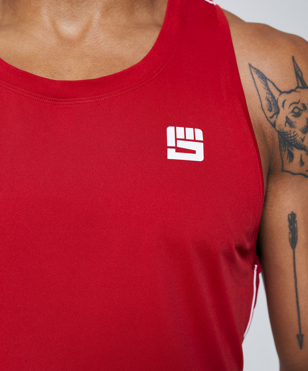 LEGACY Boxing Singlet in Competition Red