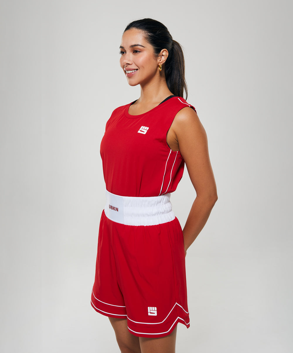 LEGACY Women's Boxing Tank in Competition Red