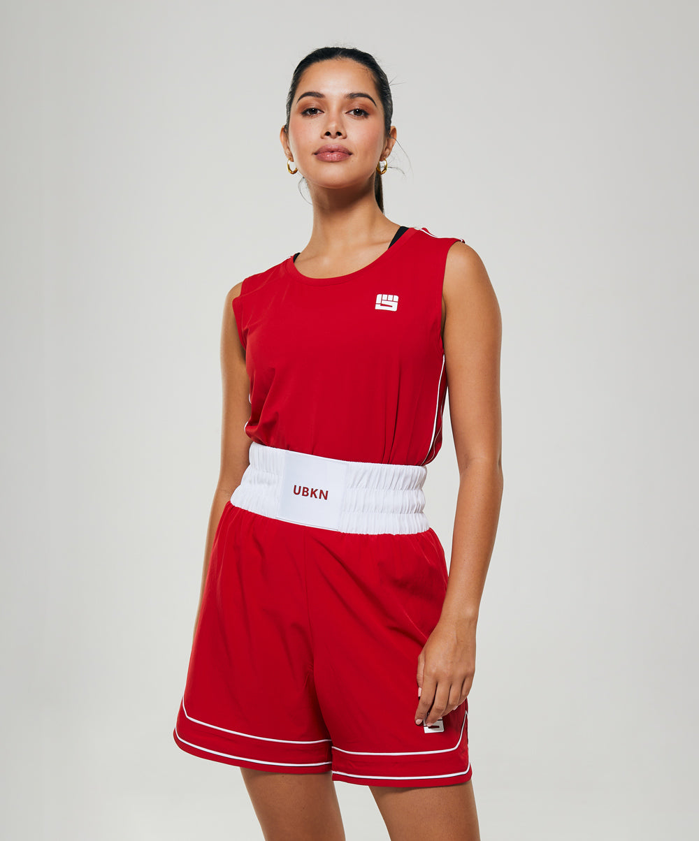 LEGACY Women's Boxing Tank in Competition Red