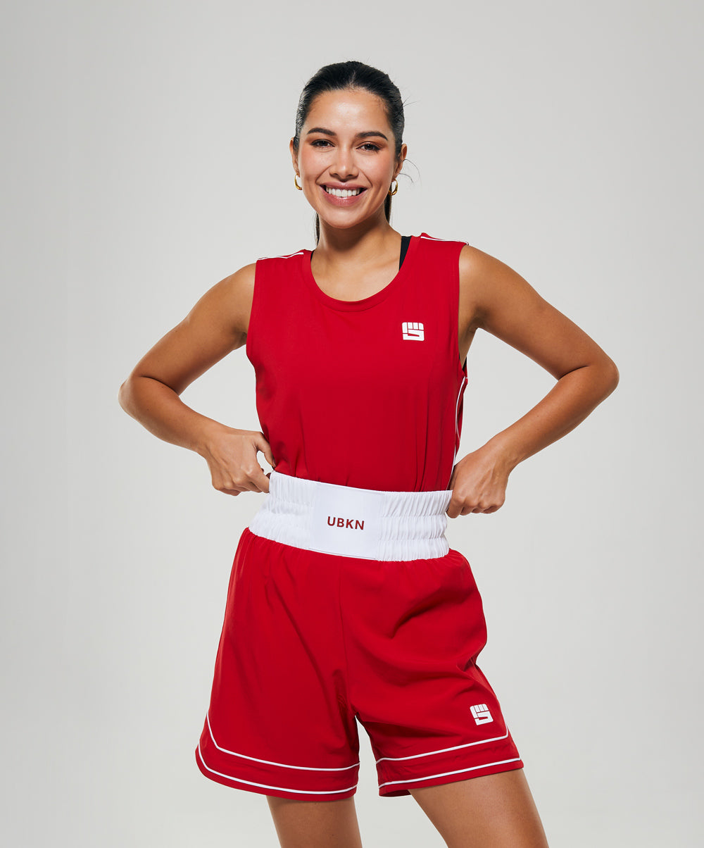 LEGACY Women's Boxing Tank in Competition Red