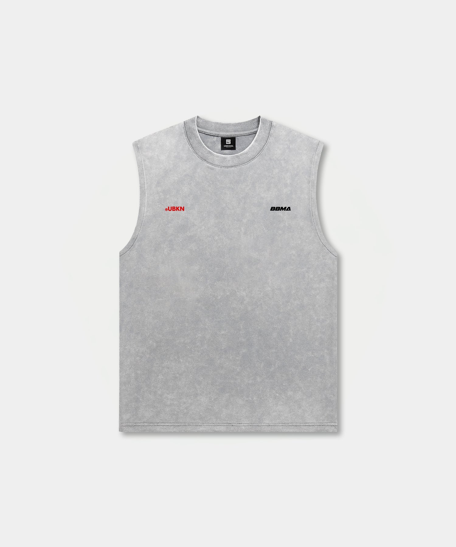 UBKN x BBMA Heavy Oversized Tank in Grey Wash