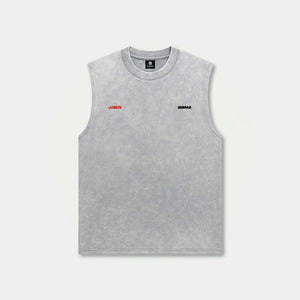 UBKN x BBMA Heavy Oversized Tank in Grey Wash