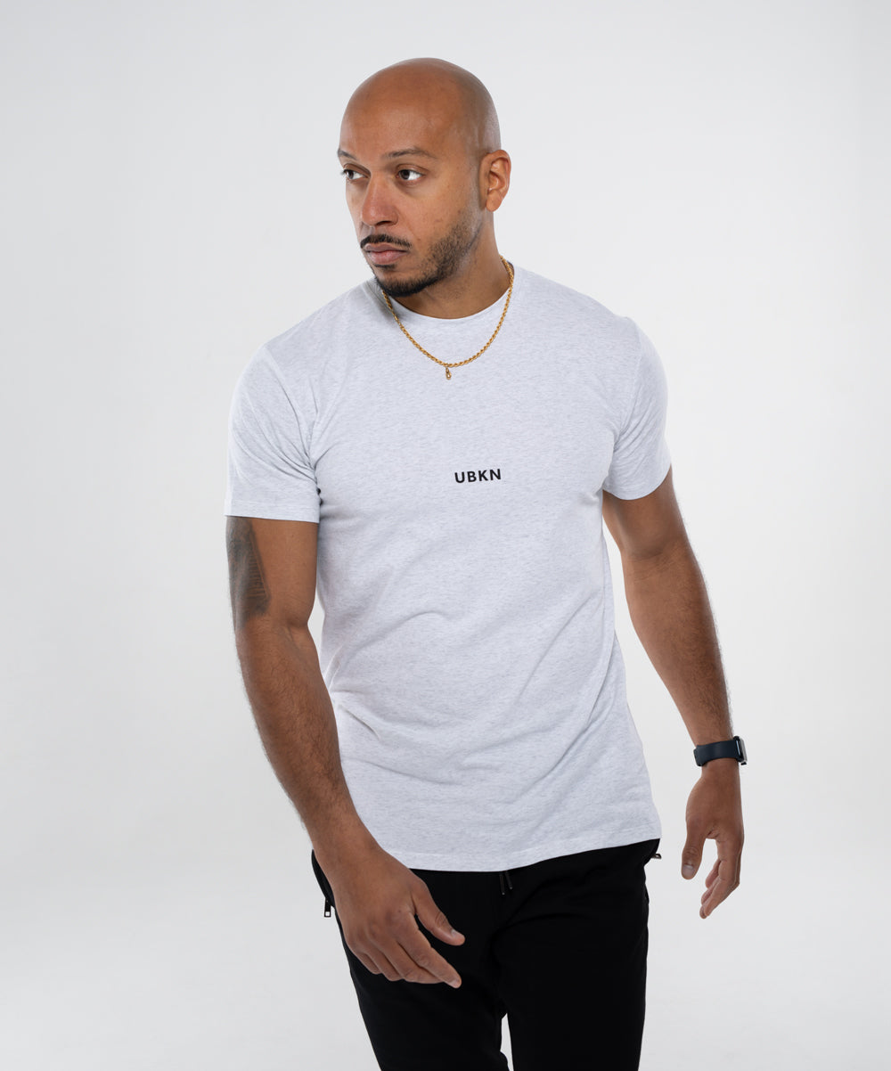 UBKN Performance Tee in Heather White