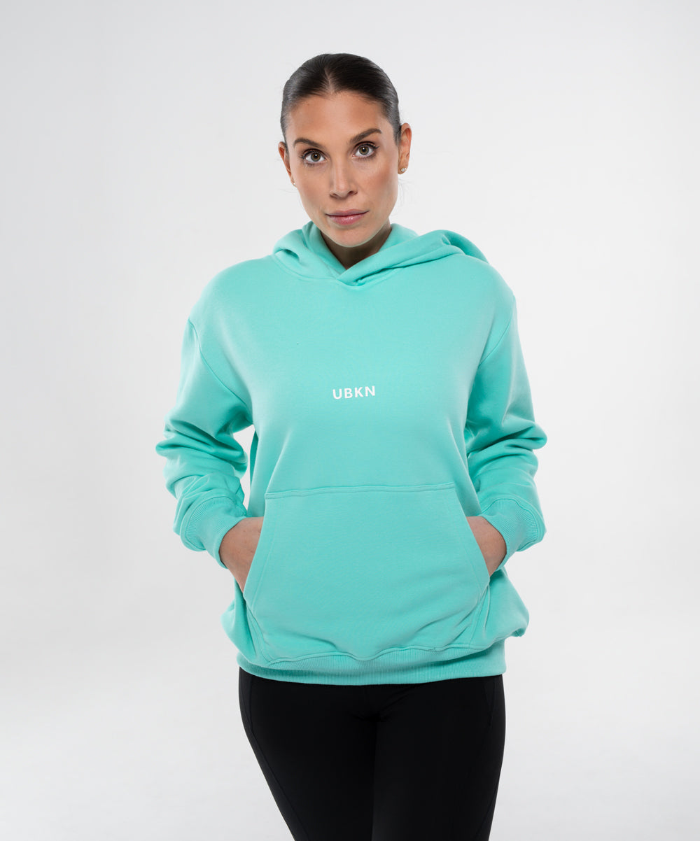 UBKN Pullover Hoodie in Aqua