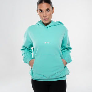 UBKN Pullover Hoodie in Aqua