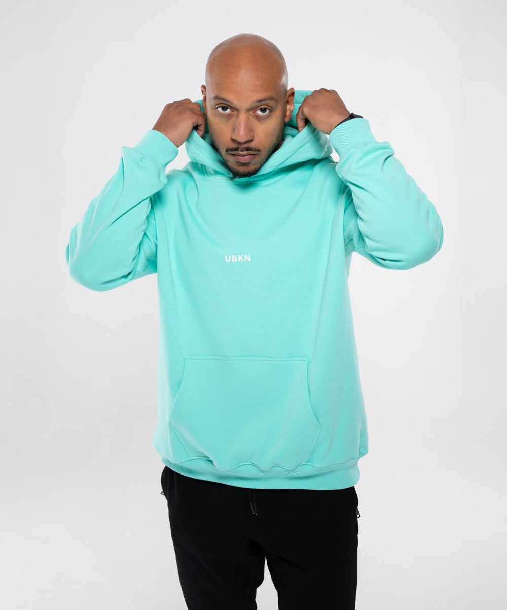 UBKN Pullover Hoodie in Aqua