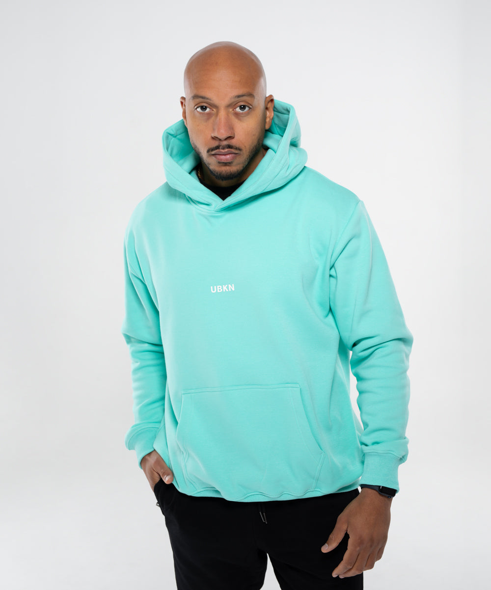 UBKN Pullover Hoodie in Aqua