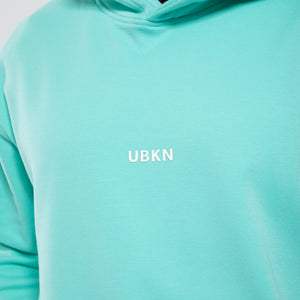 UBKN Pullover Hoodie in Aqua