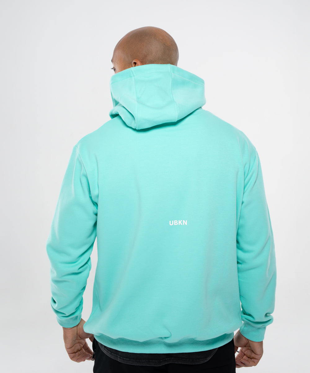 UBKN Pullover Hoodie in Aqua