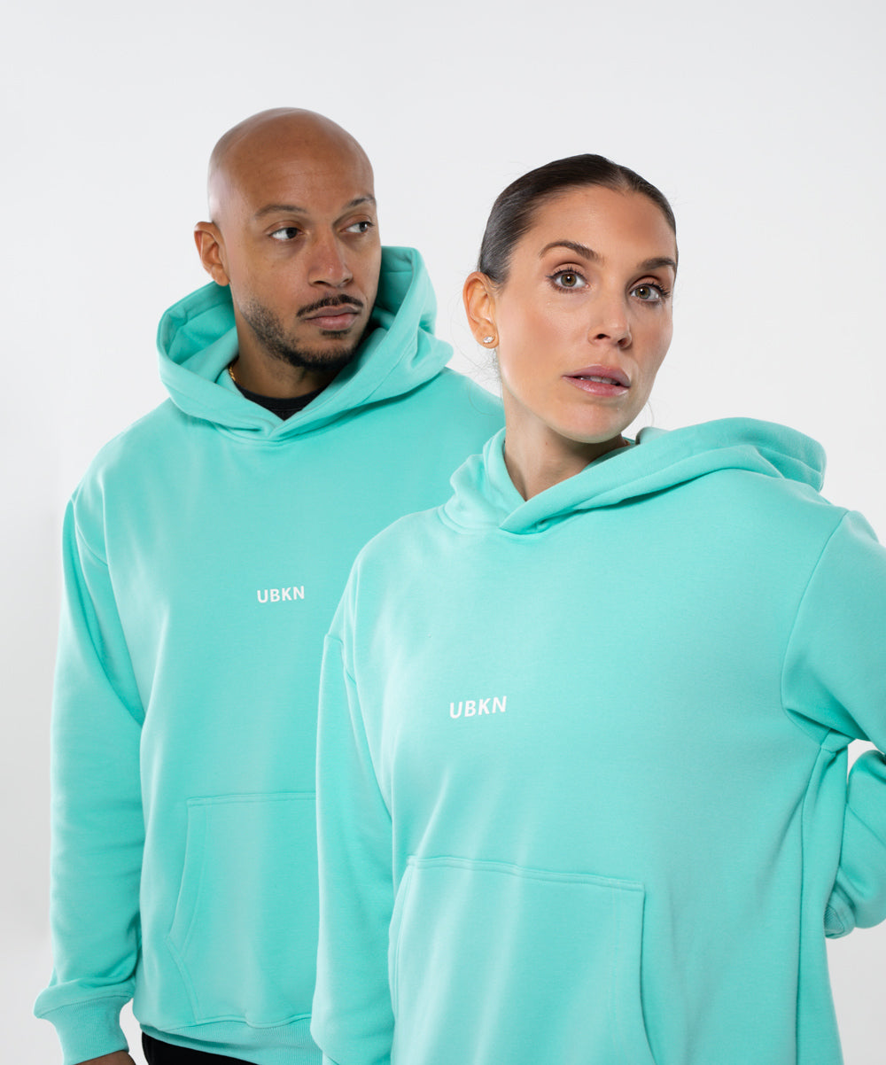 UBKN Pullover Hoodie in Aqua