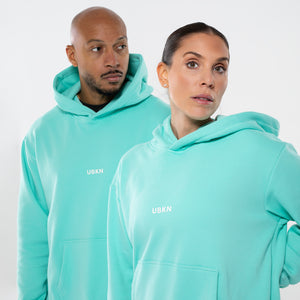 UBKN Pullover Hoodie in Aqua