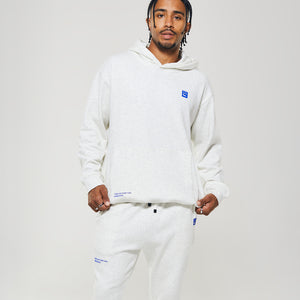 UNBROKEN BOXING Pullover Hoodie in Heather White