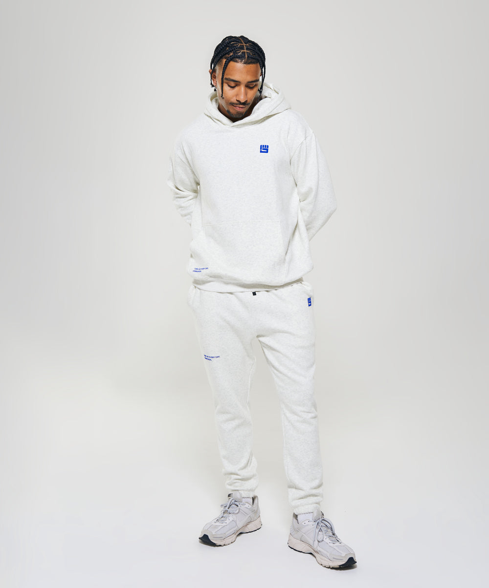 UNBROKEN BOXING Sweatpant in Heather White