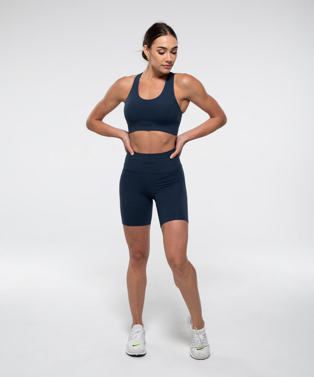 FIERCE 7" Bike Short in Steel Blue