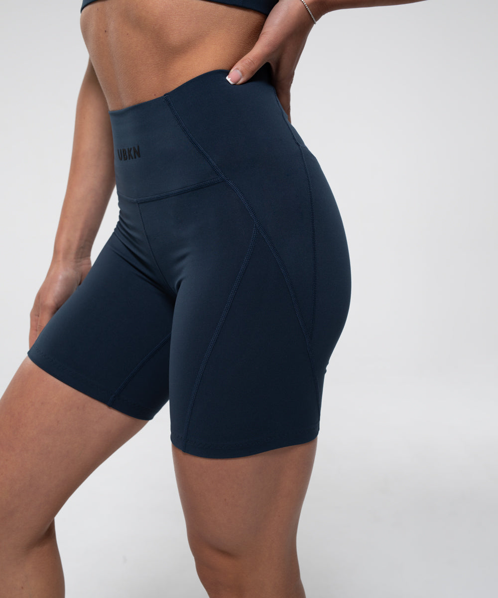FIERCE 7" Bike Short in Steel Blue