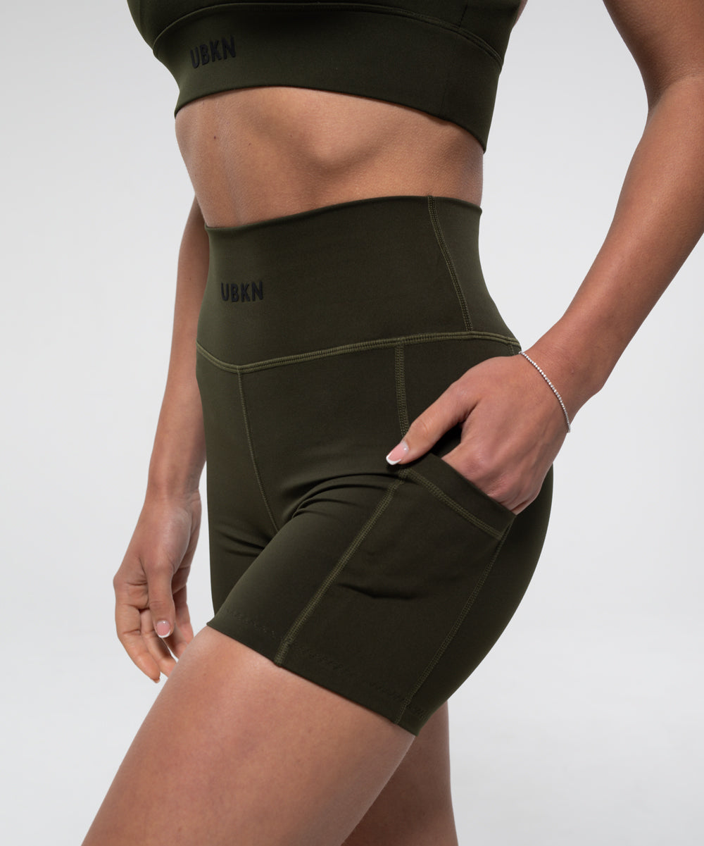 FIERCE 4 in.Mid Short in Olive – UNBROKEN