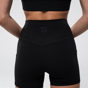 FIERCE 4" Mid Short in Black