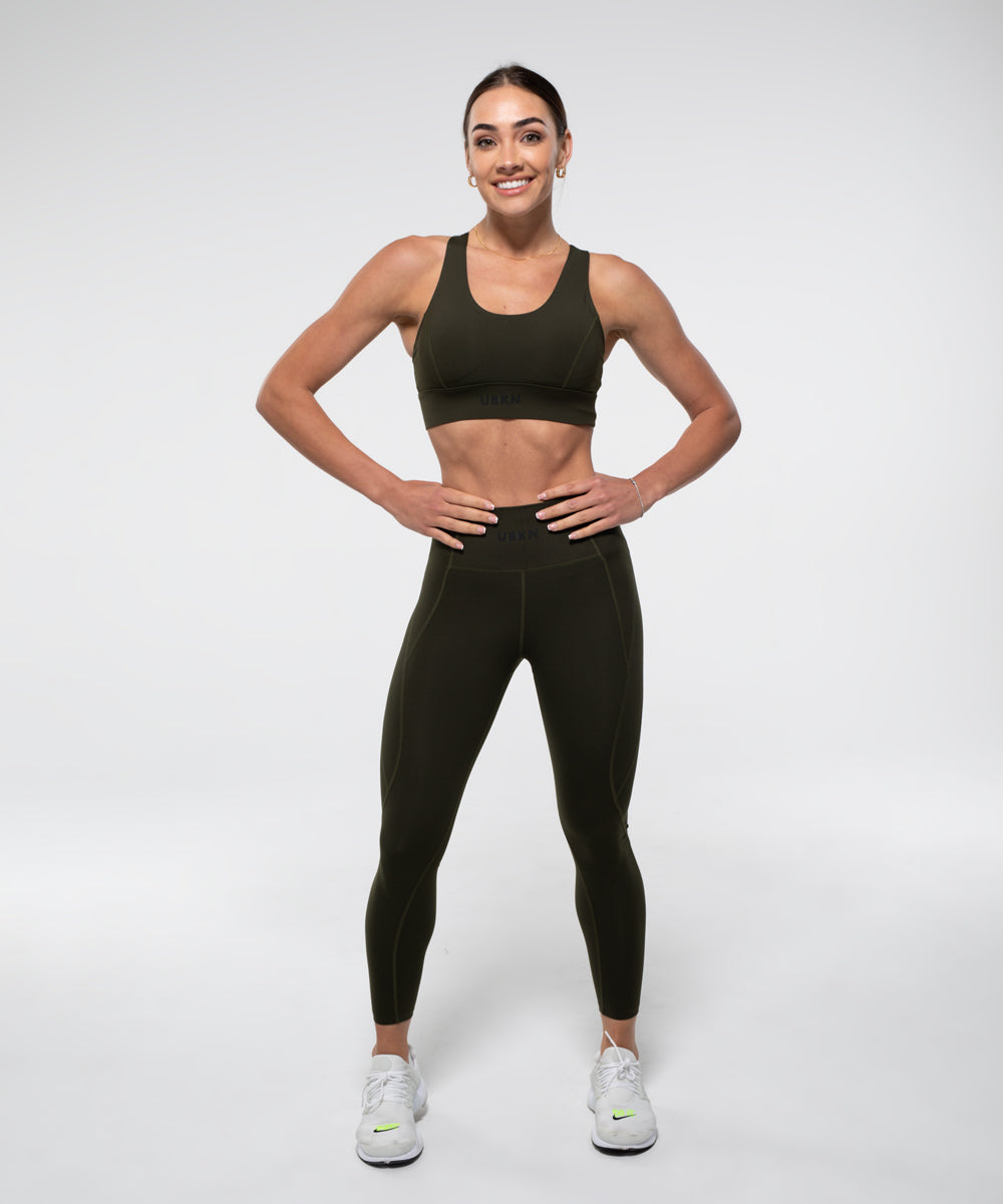 FIERCE Sports Bra in Olive