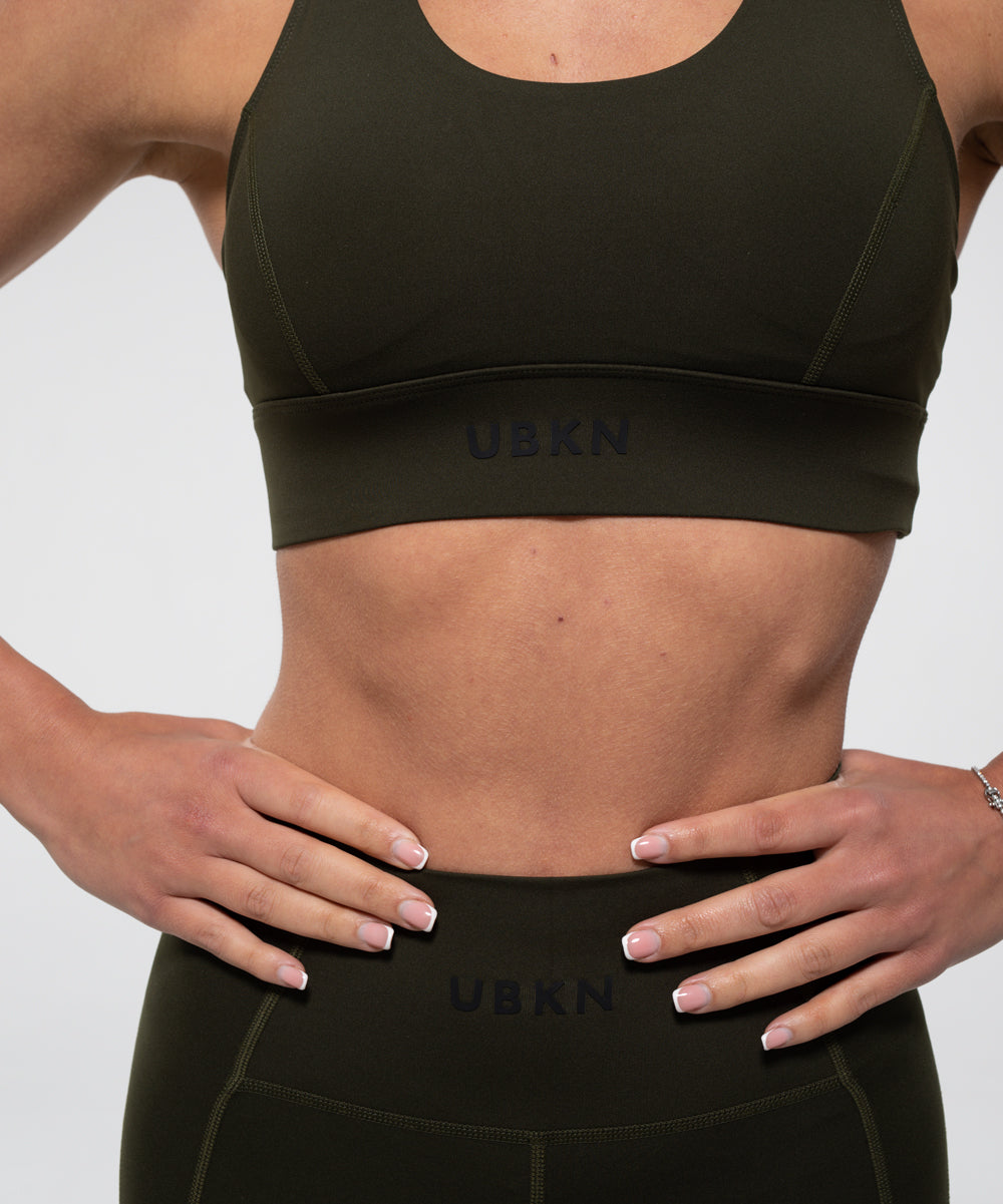 FIERCE Sports Bra in Olive