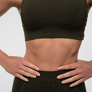 FIERCE Sports Bra in Olive