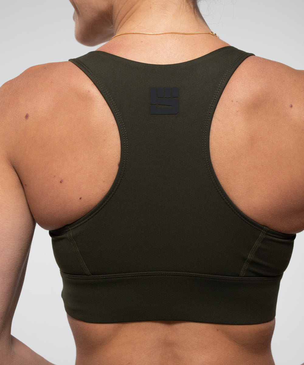 FIERCE Sports Bra in Olive