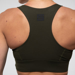 FIERCE Sports Bra in Olive