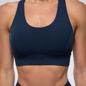 FIERCE Sports Bra in Steel Blue