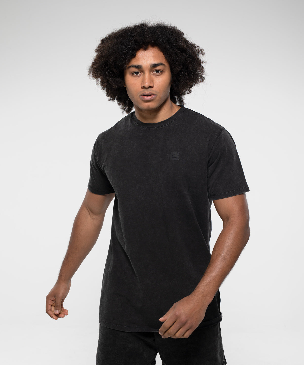 TURN UP Performance Tee in Black Wash