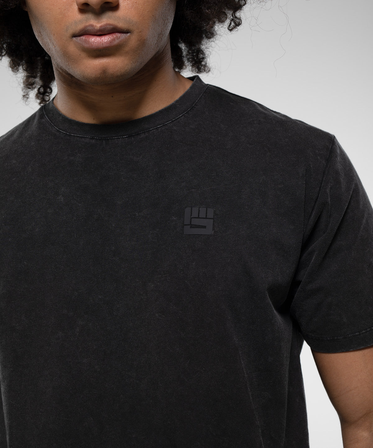 TURN UP Performance Tee in Black Wash