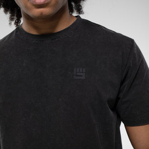TURN UP Performance Tee in Black Wash