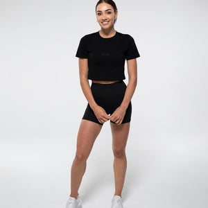 UBKN Crop Tee in Black