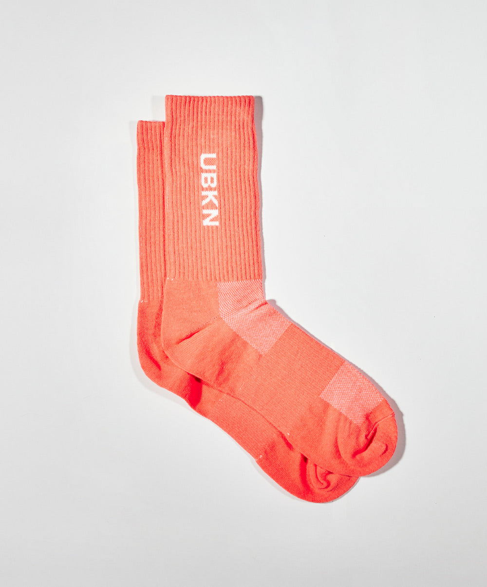 UBKN Crew Socks in Coral
