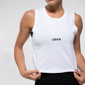 UBKN Crop Tank in White